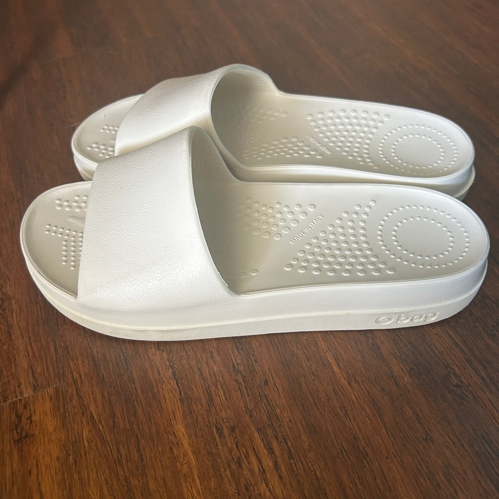 White EVA Slide Sandals
